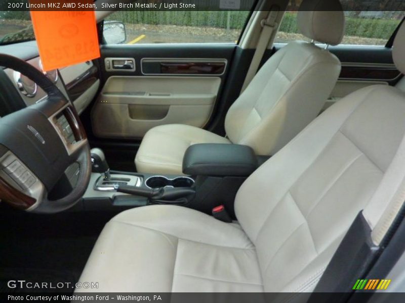 Silver Birch Metallic / Light Stone 2007 Lincoln MKZ AWD Sedan