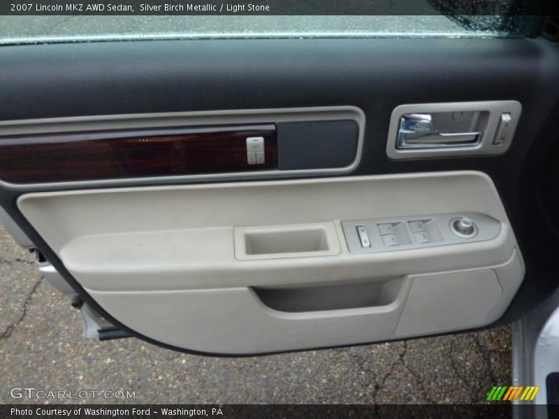 Silver Birch Metallic / Light Stone 2007 Lincoln MKZ AWD Sedan