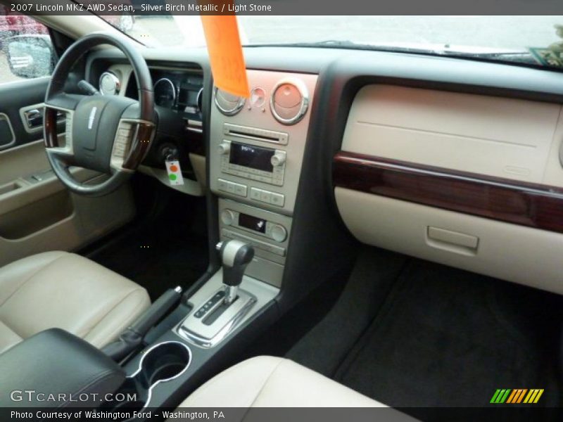 Silver Birch Metallic / Light Stone 2007 Lincoln MKZ AWD Sedan