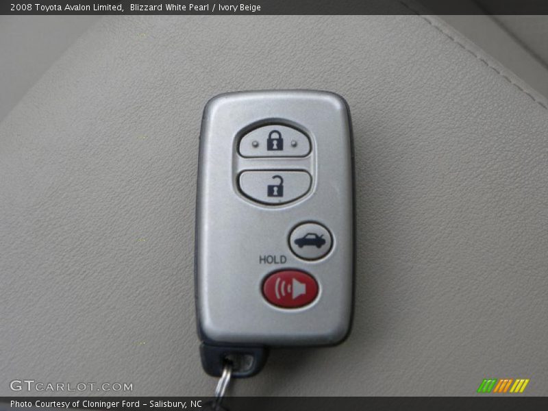 Blizzard White Pearl / Ivory Beige 2008 Toyota Avalon Limited