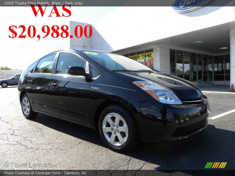 Black / Dark Gray 2009 Toyota Prius Hybrid