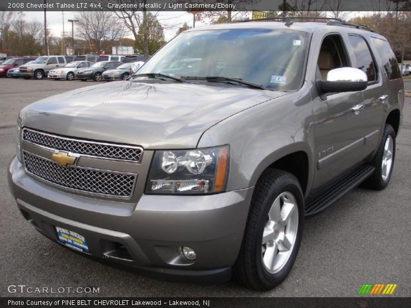 Graystone Metallic / Light Cashmere/Ebony 2008 Chevrolet Tahoe LTZ 4x4