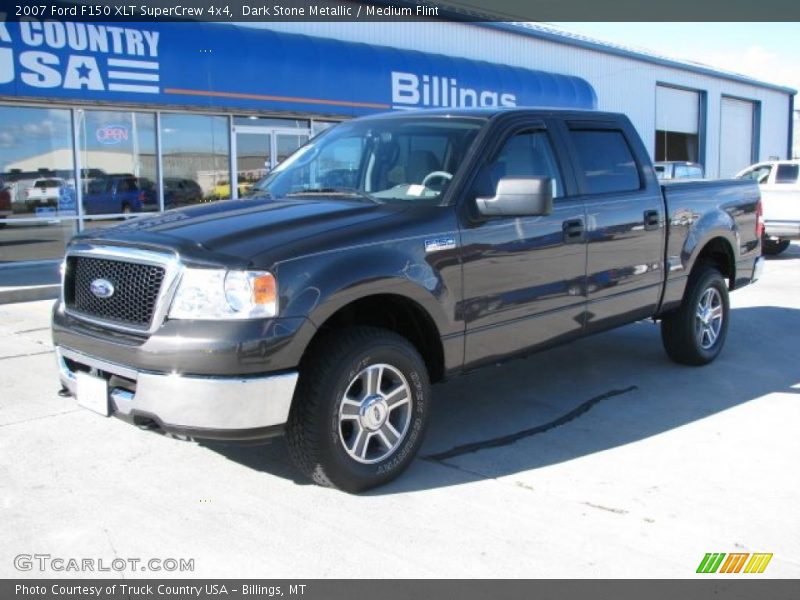 Dark Stone Metallic / Medium Flint 2007 Ford F150 XLT SuperCrew 4x4