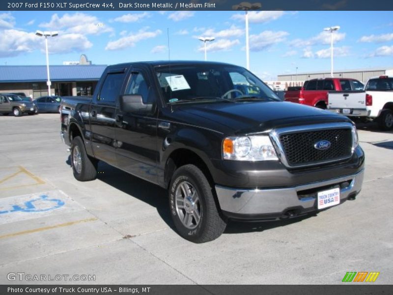 Dark Stone Metallic / Medium Flint 2007 Ford F150 XLT SuperCrew 4x4