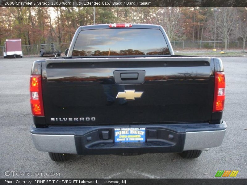 Black / Dark Titanium 2008 Chevrolet Silverado 1500 Work Truck Extended Cab