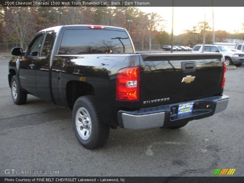 Black / Dark Titanium 2008 Chevrolet Silverado 1500 Work Truck Extended Cab