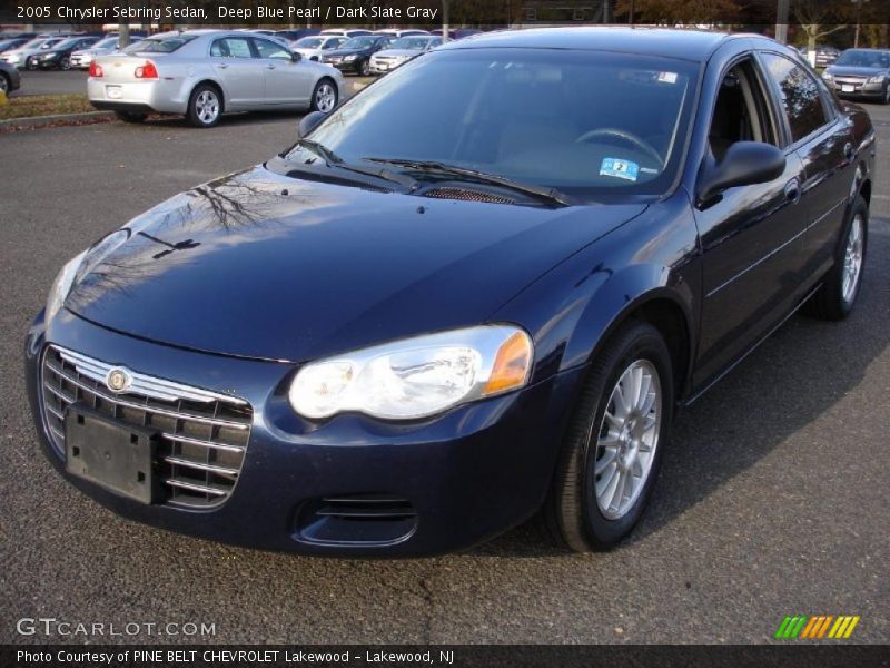 Deep Blue Pearl / Dark Slate Gray 2005 Chrysler Sebring Sedan