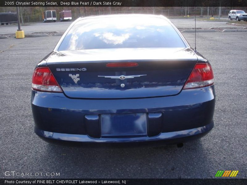 Deep Blue Pearl / Dark Slate Gray 2005 Chrysler Sebring Sedan
