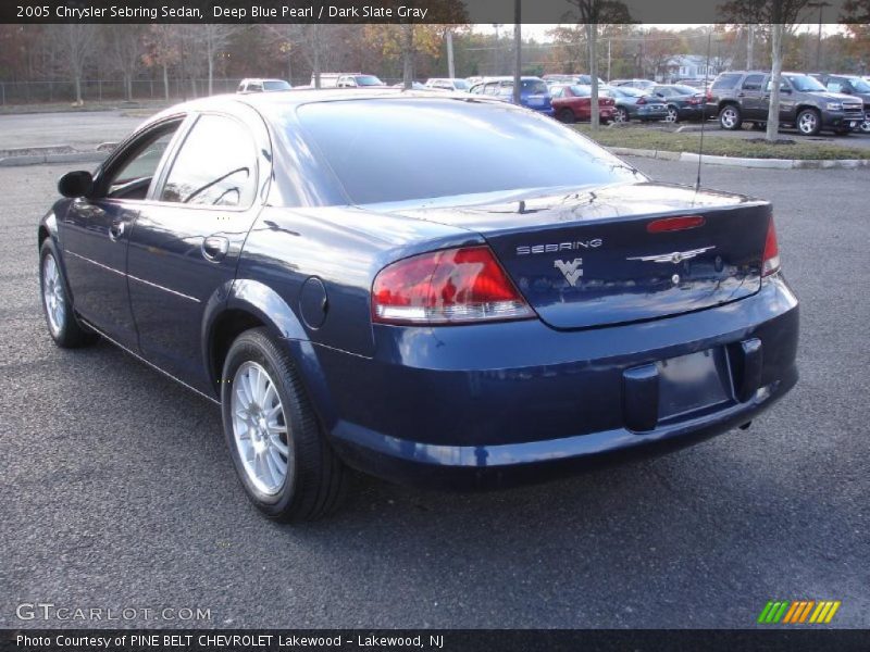 Deep Blue Pearl / Dark Slate Gray 2005 Chrysler Sebring Sedan