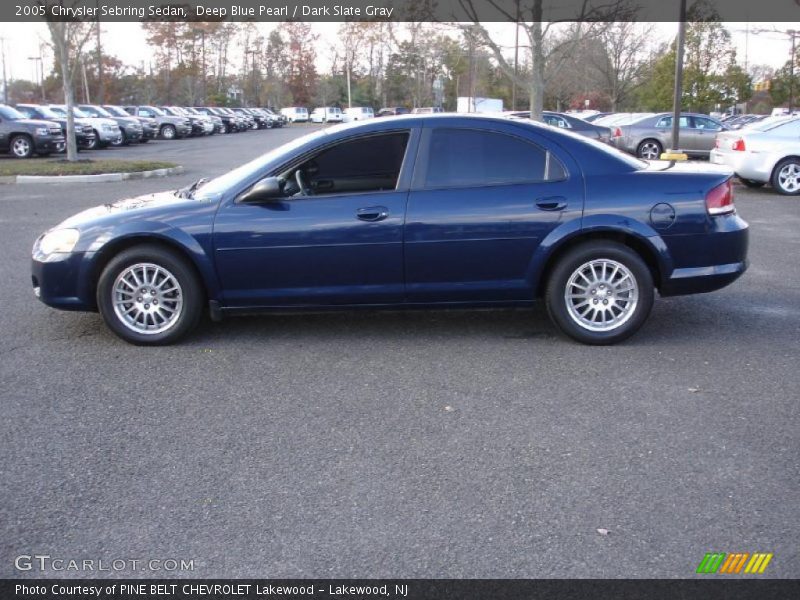 Deep Blue Pearl / Dark Slate Gray 2005 Chrysler Sebring Sedan