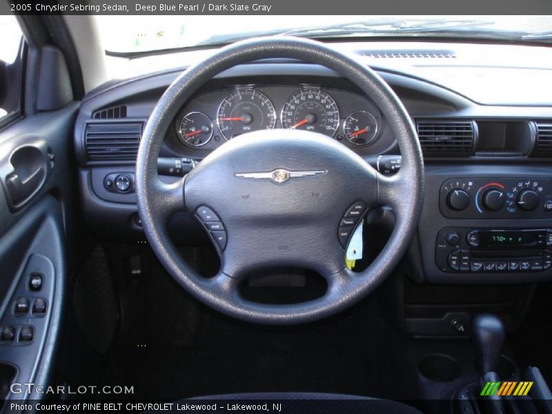 Deep Blue Pearl / Dark Slate Gray 2005 Chrysler Sebring Sedan