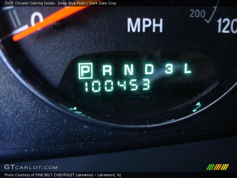 Deep Blue Pearl / Dark Slate Gray 2005 Chrysler Sebring Sedan