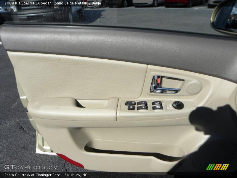 Sand Beige Metallic / Beige 2009 Kia Spectra EX Sedan