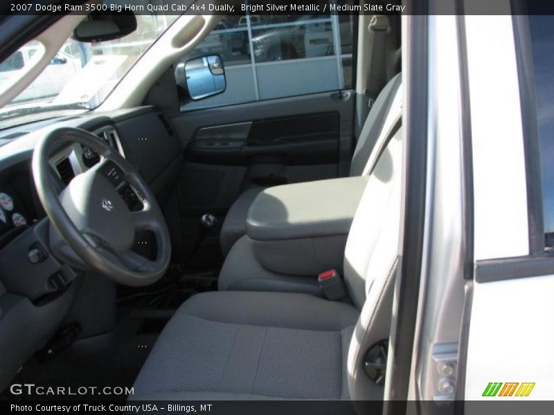 Bright Silver Metallic / Medium Slate Gray 2007 Dodge Ram 3500 Big Horn Quad Cab 4x4 Dually