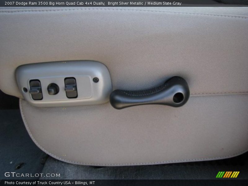 Bright Silver Metallic / Medium Slate Gray 2007 Dodge Ram 3500 Big Horn Quad Cab 4x4 Dually