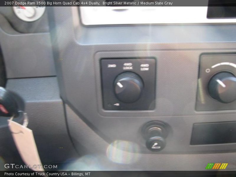 Bright Silver Metallic / Medium Slate Gray 2007 Dodge Ram 3500 Big Horn Quad Cab 4x4 Dually