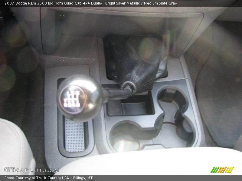 Bright Silver Metallic / Medium Slate Gray 2007 Dodge Ram 3500 Big Horn Quad Cab 4x4 Dually