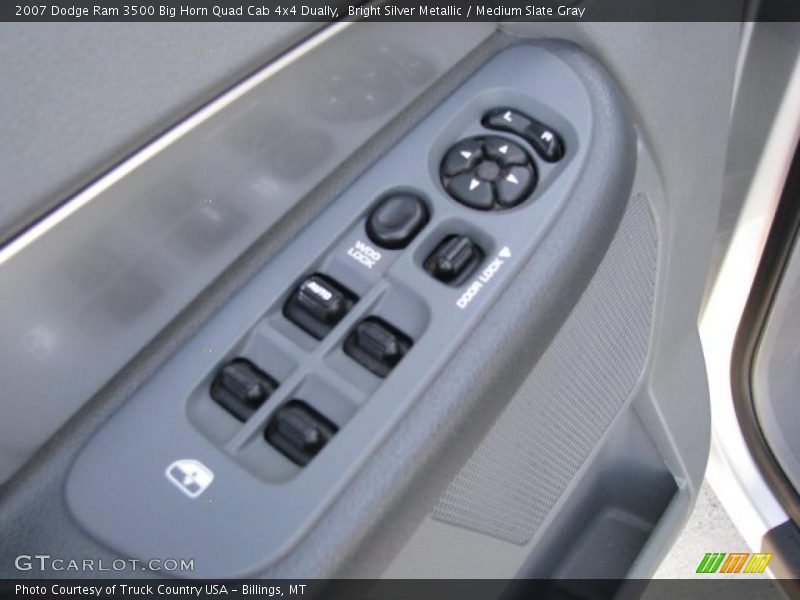 Bright Silver Metallic / Medium Slate Gray 2007 Dodge Ram 3500 Big Horn Quad Cab 4x4 Dually