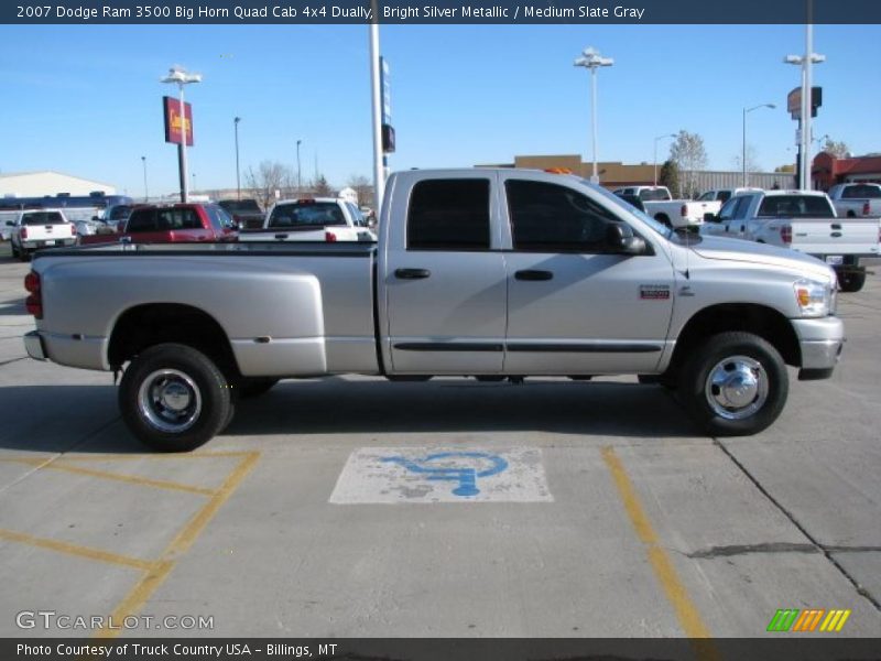  2007 Ram 3500 Big Horn Quad Cab 4x4 Dually Bright Silver Metallic