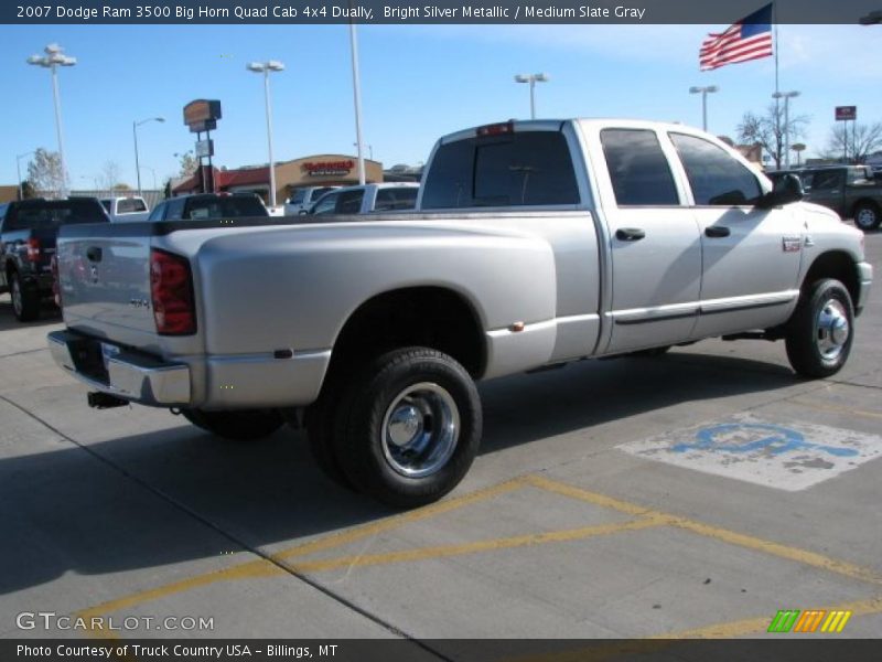  2007 Ram 3500 Big Horn Quad Cab 4x4 Dually Bright Silver Metallic