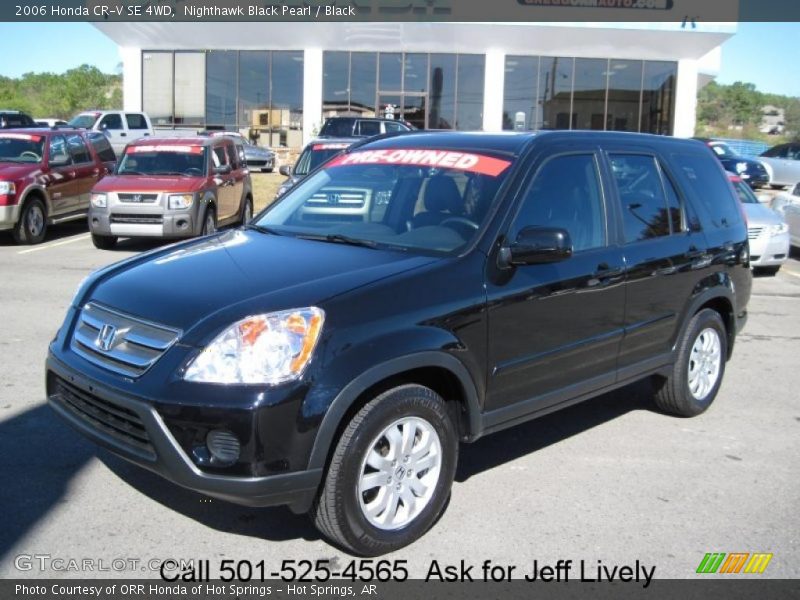 Nighthawk Black Pearl / Black 2006 Honda CR-V SE 4WD