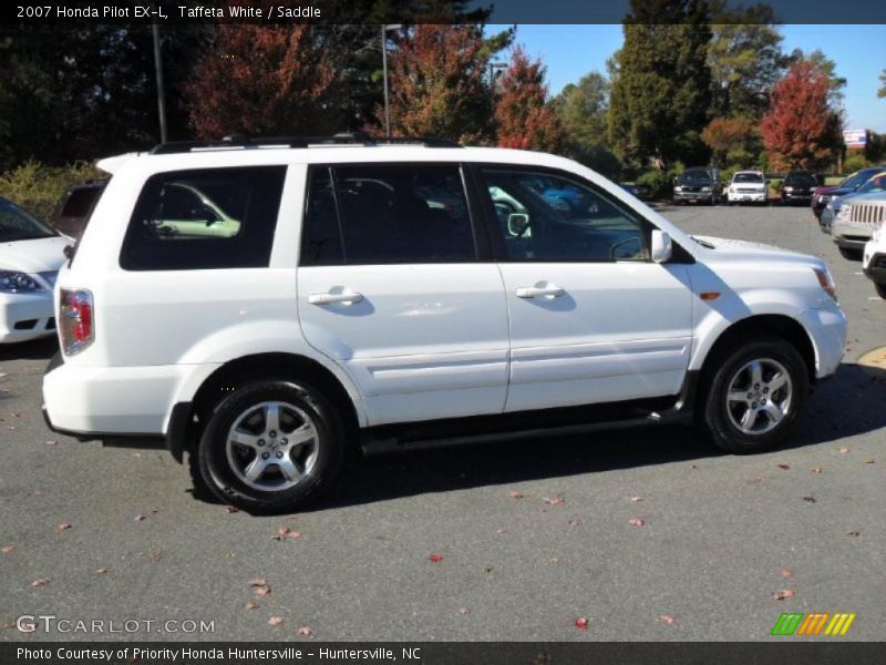 Taffeta White / Saddle 2007 Honda Pilot EX-L