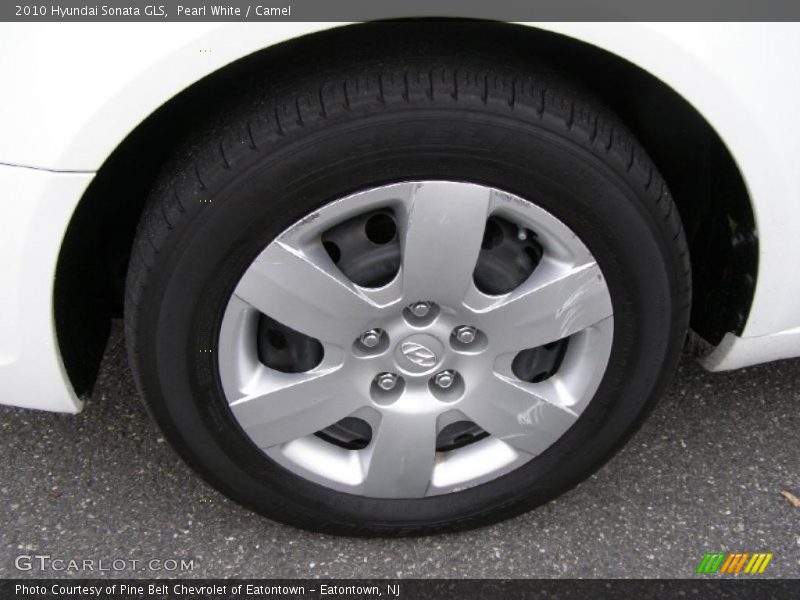 Pearl White / Camel 2010 Hyundai Sonata GLS