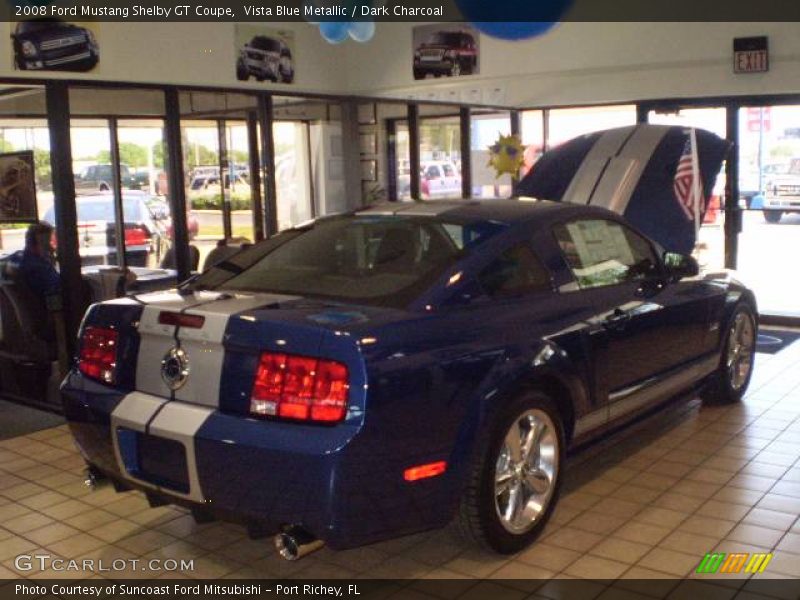 Vista Blue Metallic / Dark Charcoal 2008 Ford Mustang Shelby GT Coupe