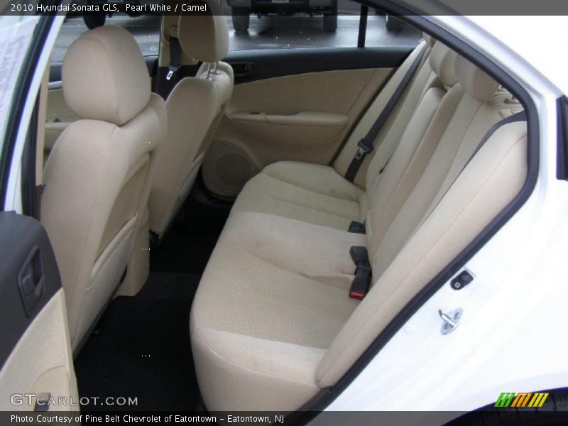 Pearl White / Camel 2010 Hyundai Sonata GLS