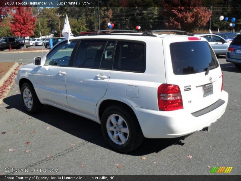 Super White / Ivory 2003 Toyota Highlander V6