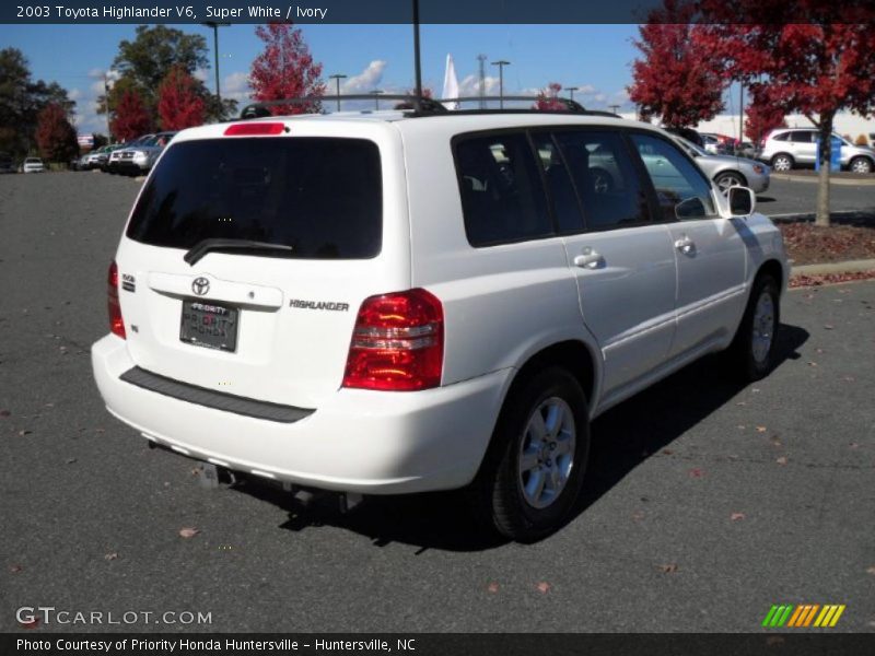 Super White / Ivory 2003 Toyota Highlander V6