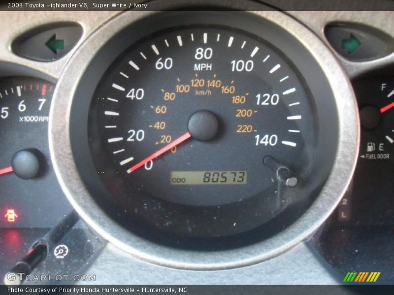 Super White / Ivory 2003 Toyota Highlander V6