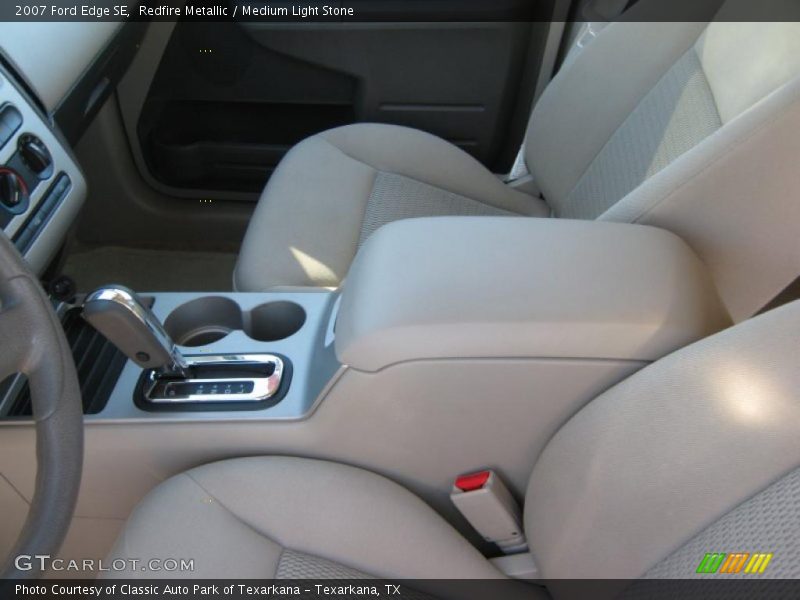 Redfire Metallic / Medium Light Stone 2007 Ford Edge SE