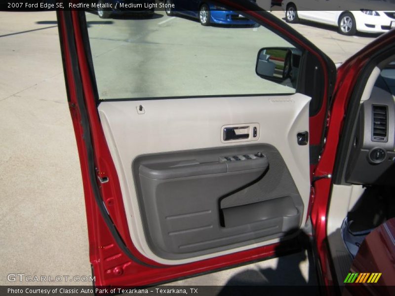 Redfire Metallic / Medium Light Stone 2007 Ford Edge SE