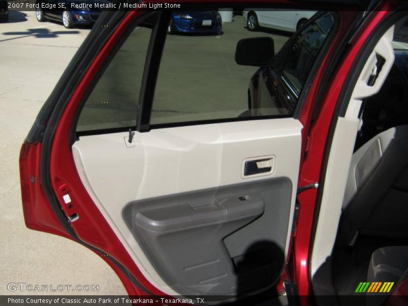 Redfire Metallic / Medium Light Stone 2007 Ford Edge SE