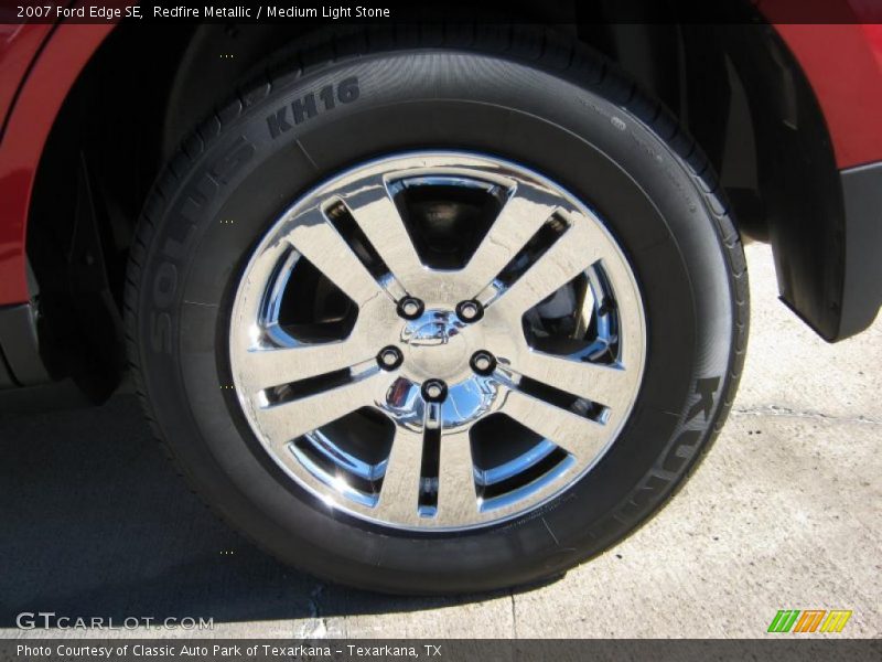 Redfire Metallic / Medium Light Stone 2007 Ford Edge SE