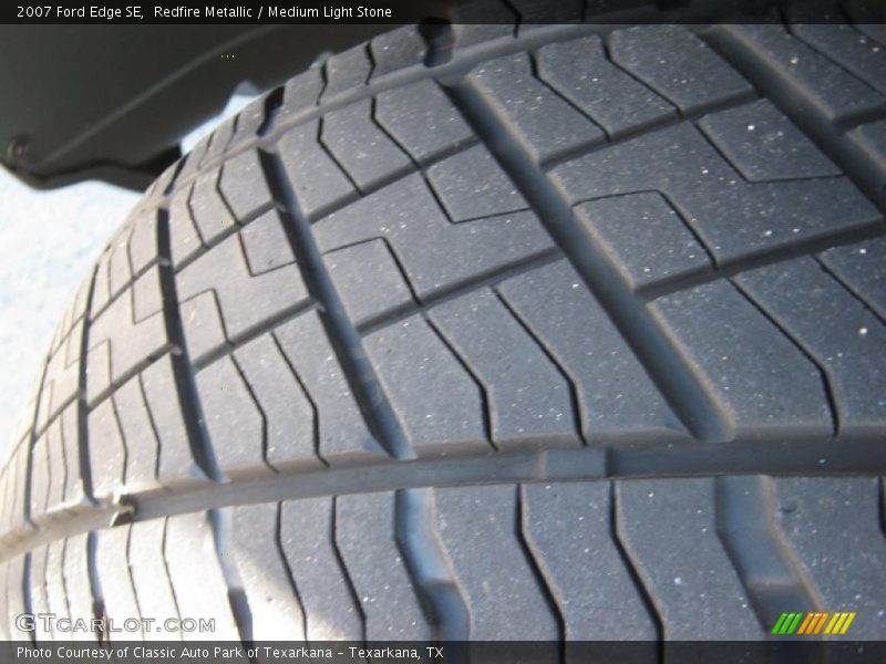 Redfire Metallic / Medium Light Stone 2007 Ford Edge SE