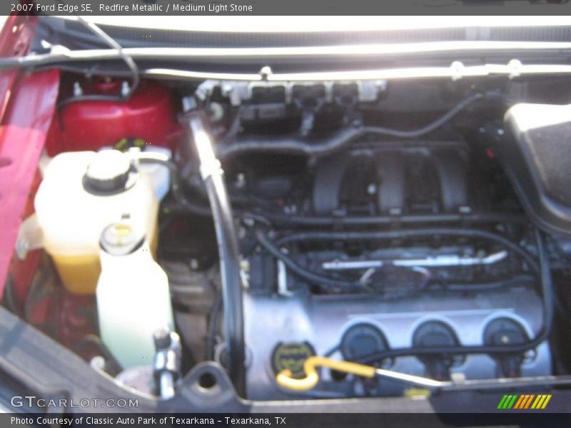Redfire Metallic / Medium Light Stone 2007 Ford Edge SE