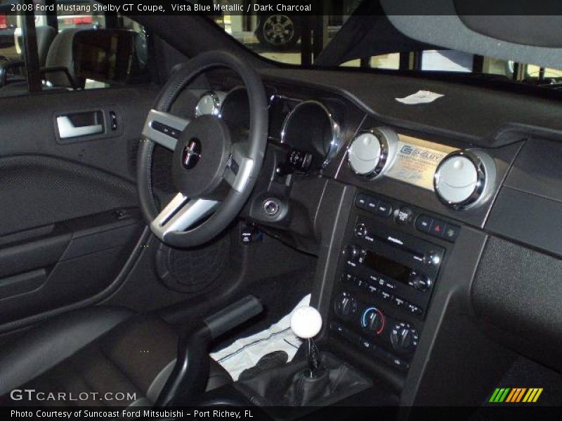 Vista Blue Metallic / Dark Charcoal 2008 Ford Mustang Shelby GT Coupe