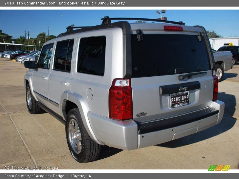 Bright Silver Metallic / Dark Slate Gray 2010 Jeep Commander Sport