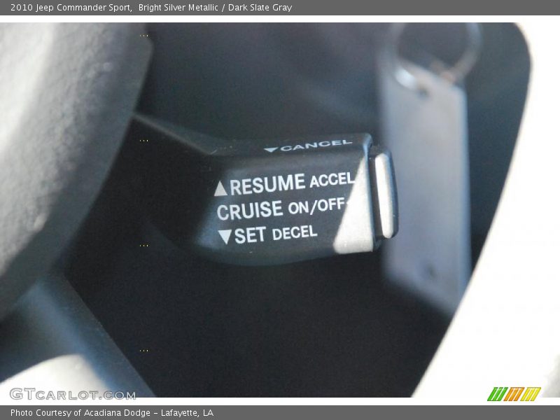 Bright Silver Metallic / Dark Slate Gray 2010 Jeep Commander Sport