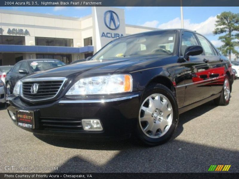Nighthawk Black Pearl / Parchment 2004 Acura RL 3.5