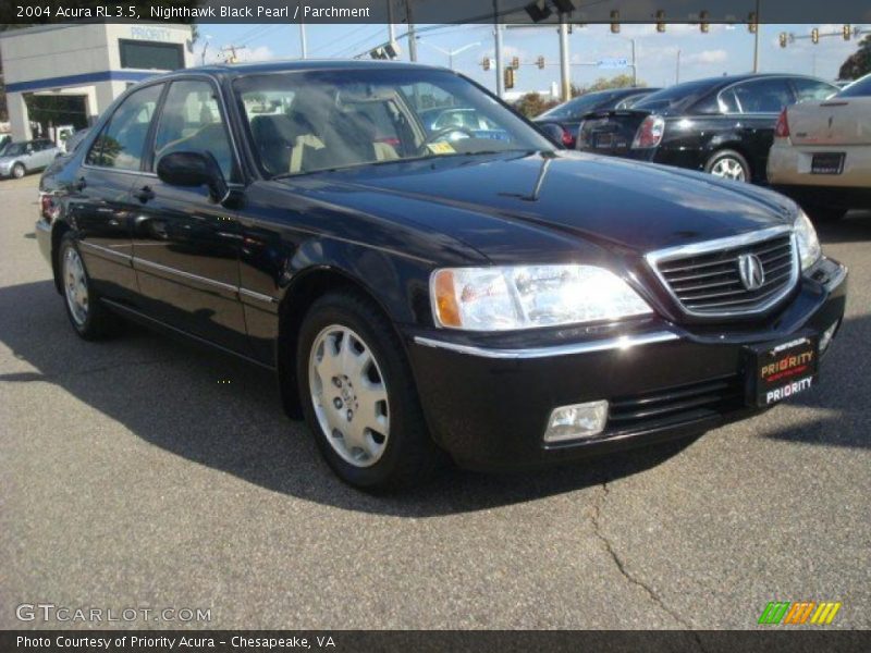 Nighthawk Black Pearl / Parchment 2004 Acura RL 3.5