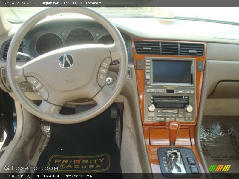 Nighthawk Black Pearl / Parchment 2004 Acura RL 3.5