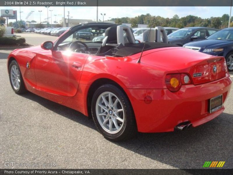 Bright Red / Black 2004 BMW Z4 2.5i Roadster