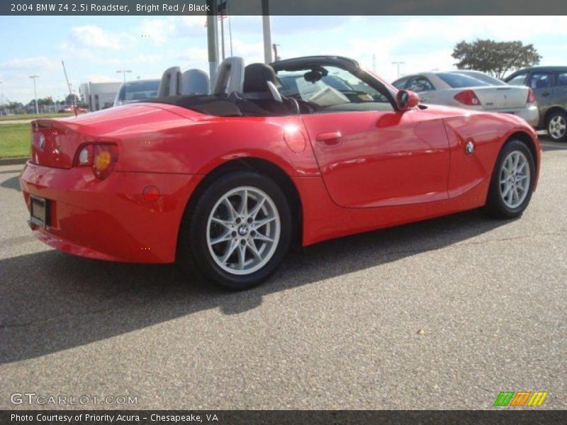 Bright Red / Black 2004 BMW Z4 2.5i Roadster