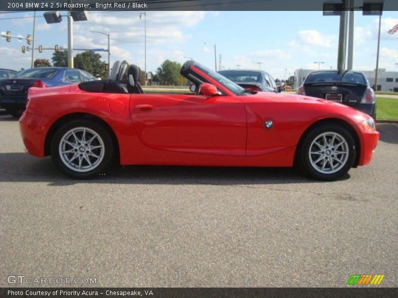 Bright Red / Black 2004 BMW Z4 2.5i Roadster