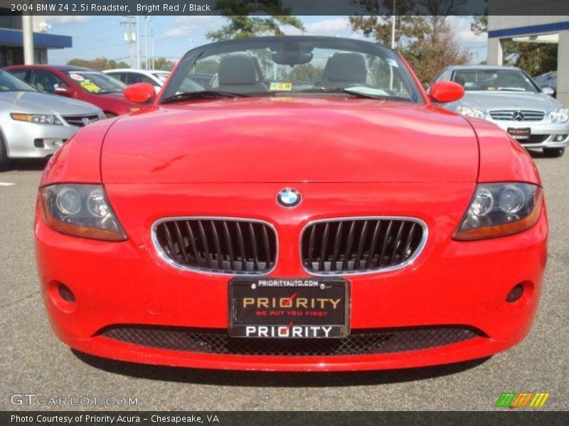 Bright Red / Black 2004 BMW Z4 2.5i Roadster