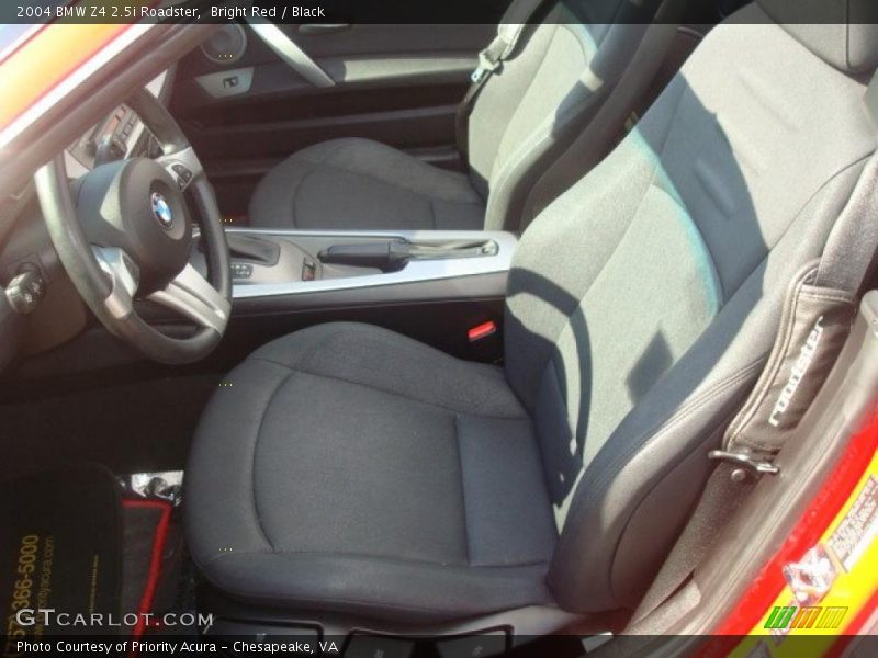 Bright Red / Black 2004 BMW Z4 2.5i Roadster