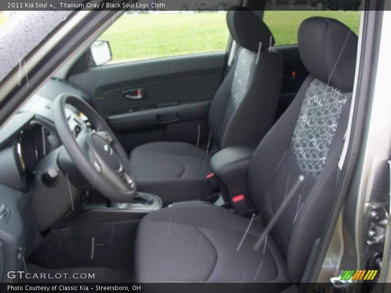 Titanium Gray / Black Soul Logo Cloth 2011 Kia Soul +